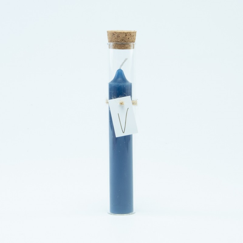 Bougie de dîner blue marine