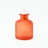 Geurflesje 50ml met zilveren schroefdop - frosted terracotta