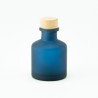 Geurflesje 50ml met houten schroefdop - frosted marineblauw