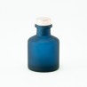 Geurflesje 50ml met rose gold schroefdop - frosted marineblauw