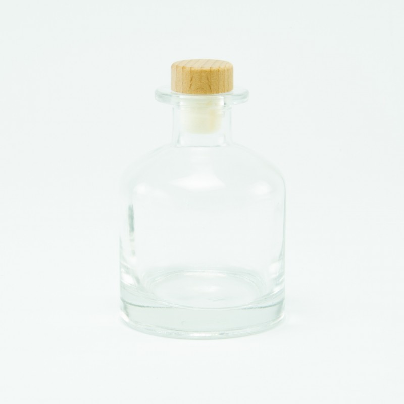 diffuseur de parfum 250ml avec bouchon en bois – transparent