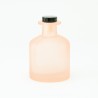 Geurfles 250ml met zwarte schroefdop - frosted blush
