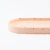 Terrazzo plateau ovale petit - blush