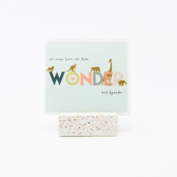 Terrazzo fotohouder - wit