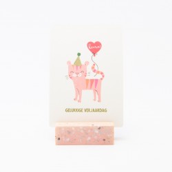 Terrazzo porte-photo - blush