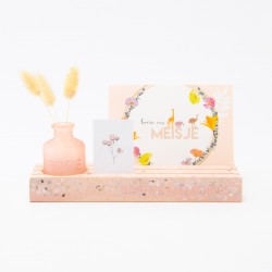 Terrazzo memory houder - blush
