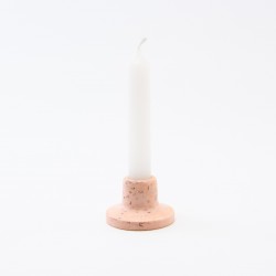 Terrazzo porte-bougies - blush