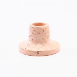 Terrazzo porte-bougies - blush