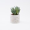 Terrazzo petit pot de fleurs - blanc