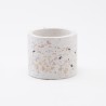 Terrazzo petit pot de fleurs - blanc