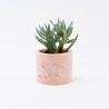 Terrazzo bloempotje - blush