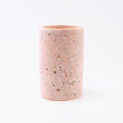 Terrazzo vase - blush