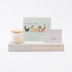 Terrazzo porte message - blanc