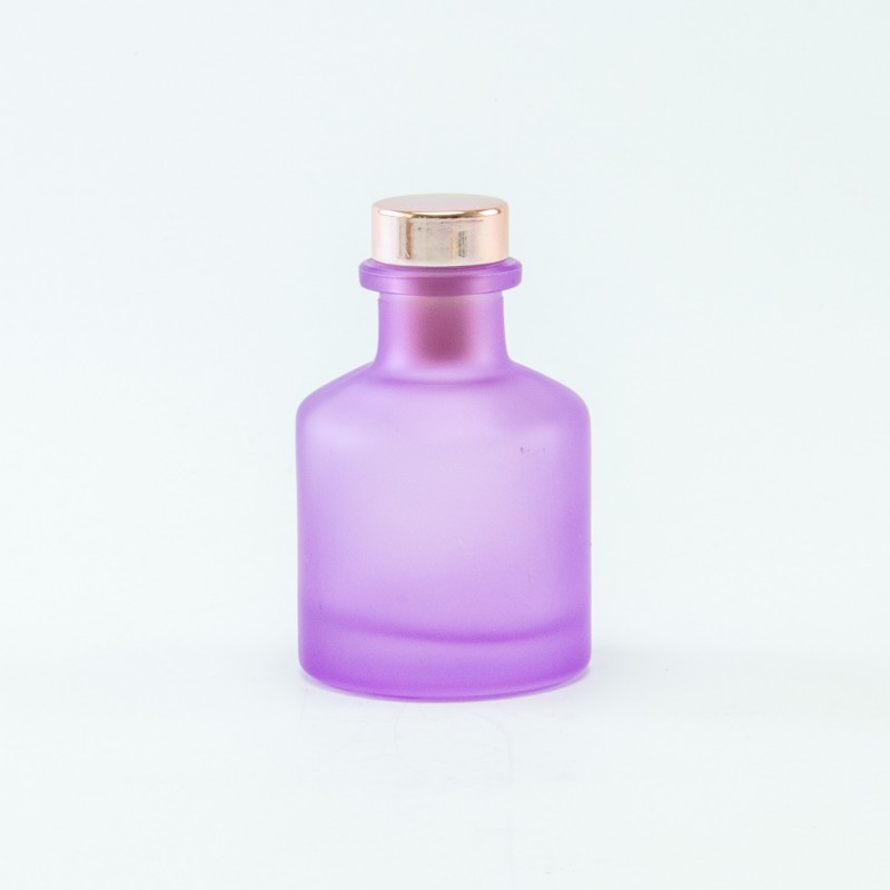diffuseur de parfum 50ml avec bouchon en rose gold – lilas effet givré