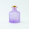 Geurfles 250ml met gouden schroefdop - frosted lila