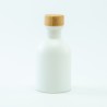 Petite bouteille de luxe blanc bouchon en bois - 50 ml