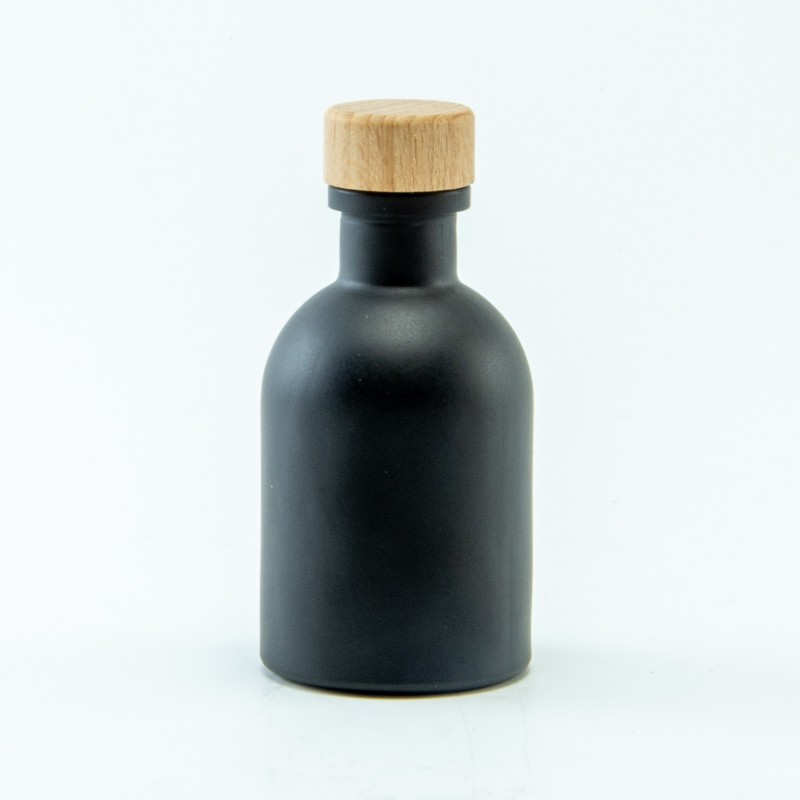 copy of Petite bouteille de luxe noir bouchon en bois - 50 ml