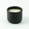 Petit pot de fleurs avec bougie - noir