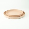 Set de 2 plateaux ronds en métal - Blush
