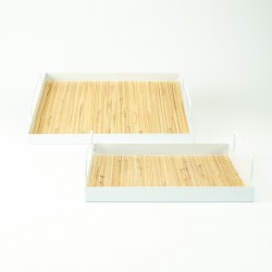 Set de 2 plateaux rectangle...