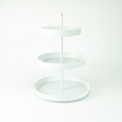 Etagère métal ronde 3...