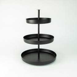 Etagère métal ronde 3...