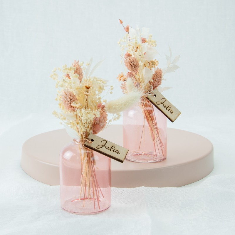 glazen vaasje - blush