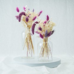 Set van 2 glazen vazen -...