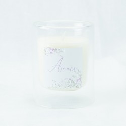 dubbelwandig glas met kaars...