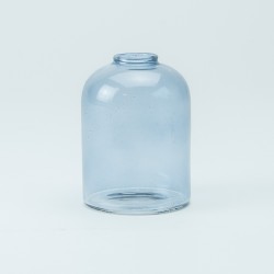 glazen vaasje - blauw