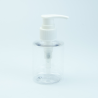 Zeepdispenser cylinder transparant/wit - 100 ml