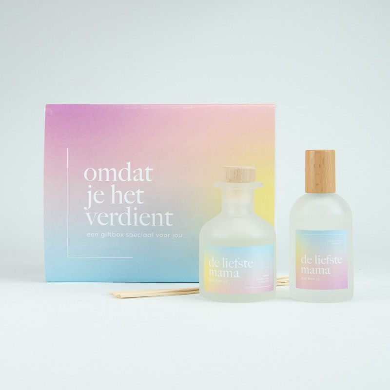 Luxegiftbox diffuser & roomspray gevuld - omdat je het verdient