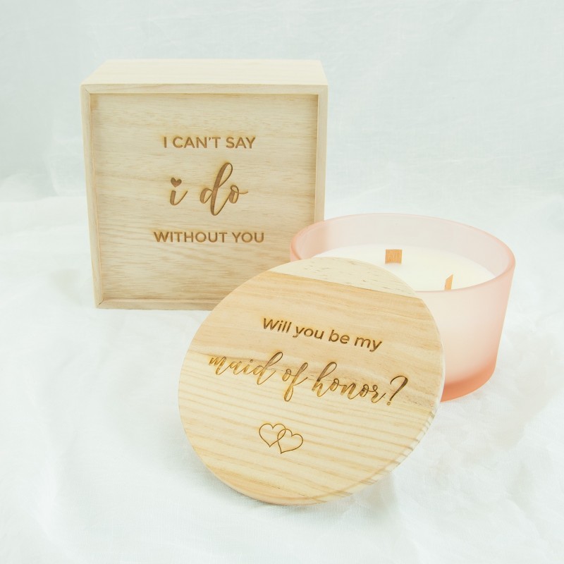 Houten kistje met schuifdeksel 17,5 cm x 17,5 cm x 11,3 cm