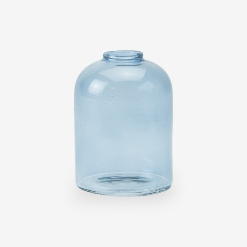 glazen vaasje - blauw