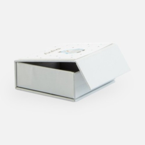 Hard vierkant doosje met magneet wit