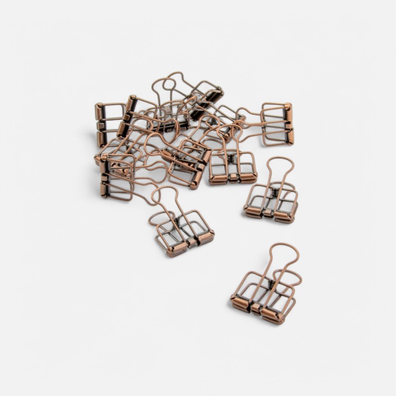 Metalen clips koper