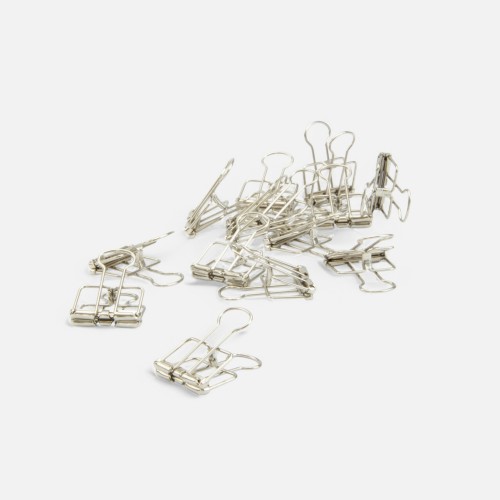 Metalen clips zilver