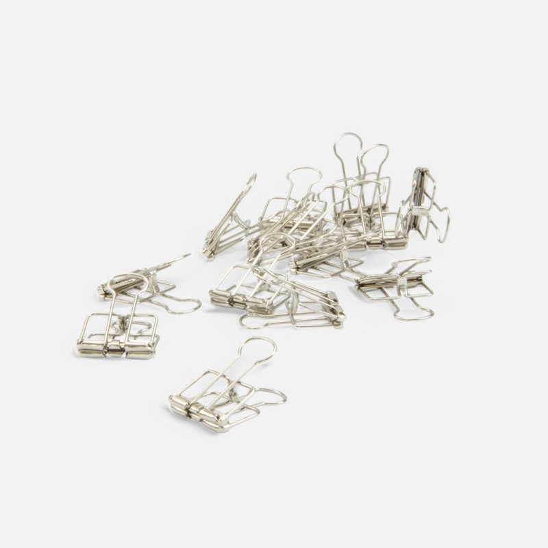 Metalen clips zilver