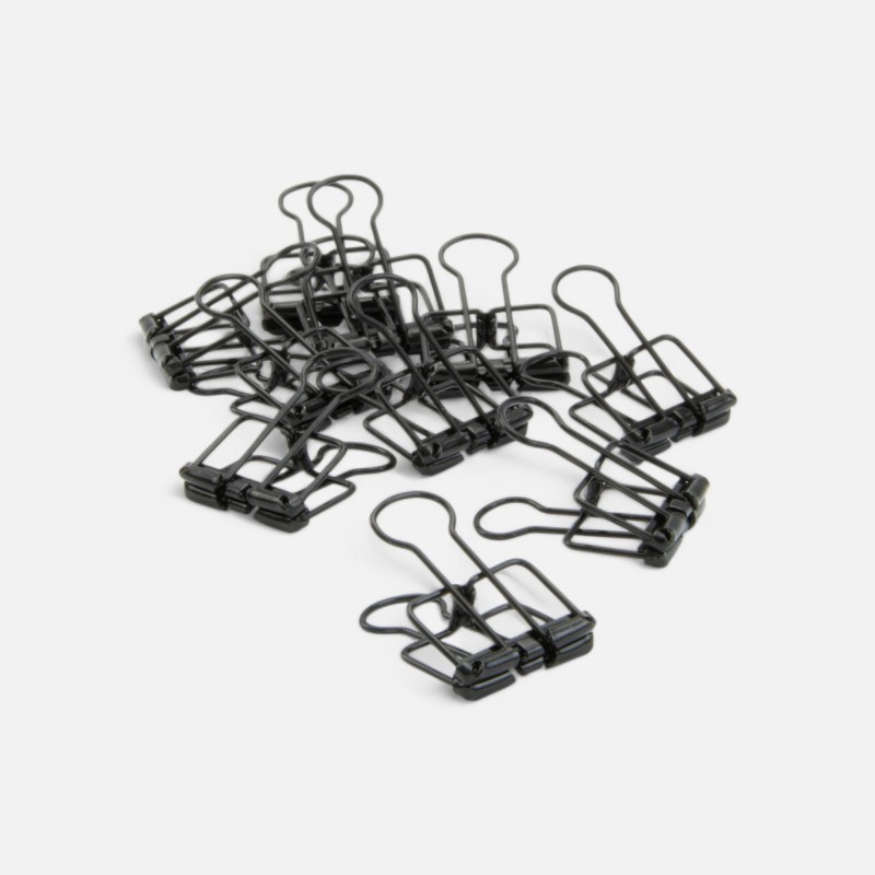 Metalen clips zwart