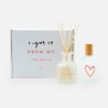 Luxegiftbox diffuser & roomspray gevuld - frosted wit