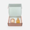 Luxegiftbox geurkaars & roomspray gevuld - frosted blush