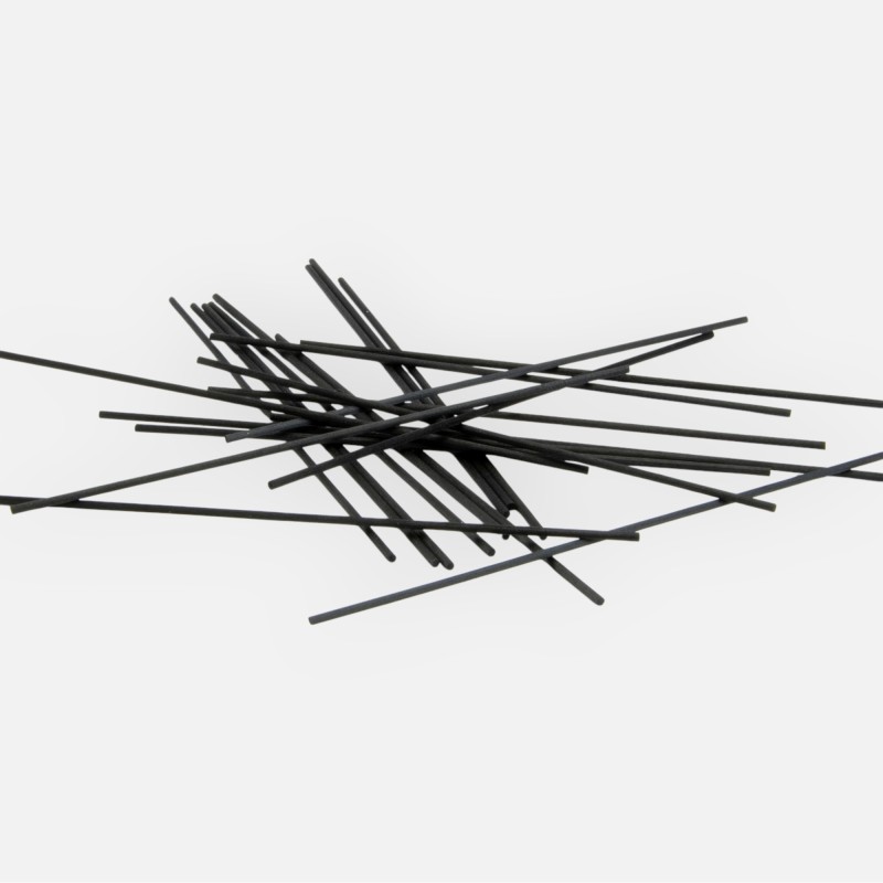 Geurstokjes zwart 100 st. - 15 cm
