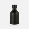 Luxe flesje zwart met zwarte dop - 50 ml