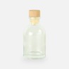 Luxe flesje transparant met houten dop - 50 ml