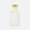Luxe flesje wit met gouden dop - 50 ml