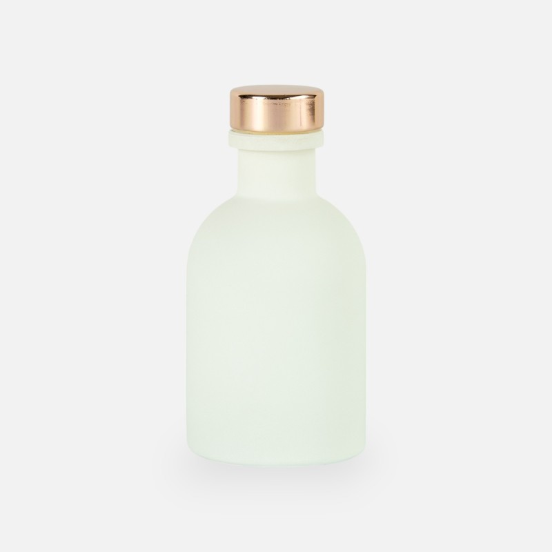 Petite bouteille de luxe blanc bouchon rose gold - 50 ml