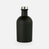 Luxe fles zwart met zilveren dop - 250 ml