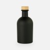 Luxe fles zwart met houten dop - 250 ml