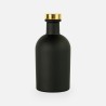 Luxe fles zwart met gouden dop - 250 ml