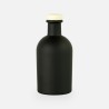 Luxe fles zwart met naturel dop - 250 ml